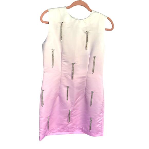 CYNTHIA ROWLEY, SIZE 8, WHITE AND PURPLE DRESS NWT - Picture 1 of 7